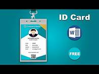 Video thumbnail for How to Create a Modern ID Card Template Using Microsoft Word