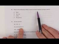 Video thumbnail for Advanced Higher Chemistry 18a Thermodynamics example questions