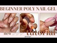 Video thumbnail for 💅BEGINNER POLY NAIL GEL TUTORIAL: How To Do Nail Extensions Using GLOWTIPS Poly Nail Gel (CC)