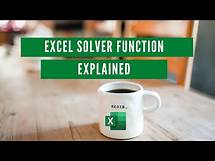 Video thumbnail for Excel Solver Function Explained with Two Examples: Excel Solver Tutorial