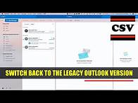 Video thumbnail for SWITCH BACK TO THE CLASSIC VERSION OF MICROSOFT OUTLOOK FOR MAC DESKTOP - BASIC TUTORIAL | NEW
