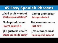 Video thumbnail for Learn 45 Easy Spanish Phrases to Use Daily!