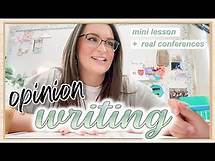 Video thumbnail for starting opinion writing in first grade! mini lesson + watch SIX individual conference examples