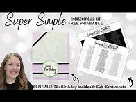 Video thumbnail for FREE PRINTABLE Birthday Insides and Sub-Sentiments ECK 36