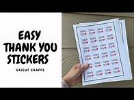 Video thumbnail for HOW TO MAKE THANK YOU STICKERS |Print then Cut| CRICUT CRAFTS |