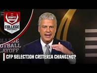 Video thumbnail for How will 12-TEAM playoff change CFP selection? Boo Corrigan explains | CFP Selection Show