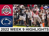 Video thumbnail for #2 Ohio State vs #13 Penn State Highlights | College Football Week 9 | 2022 College Football