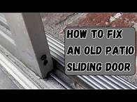 Video thumbnail for How to fix an old patio sliding door that won't slide anymore