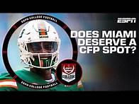 Video thumbnail for CFP Rankings Debate: Miami vs Alabama | The Kickoff