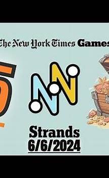 Video thumbnail for NYT Strands Puzzle Game #95 Hints, Spangram, Answers and Theme for June 6 2024 (Strands 06/06/2024)