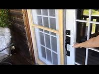 Video thumbnail for INNOVATIVE screen door insert for double french doors (works great)