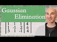Video thumbnail for Gaussian Elimination with Back Substitution
