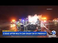 Video thumbnail for 2 killed in multi-car crash on 91 Freeway in Yorba Linda