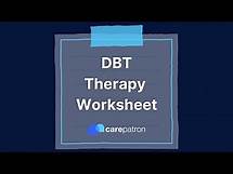 Video thumbnail for DBT Therapy Worksheet