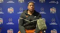 Video thumbnail for Alfred Collins on Texas beating Arizona State in CFP Peach Bowl