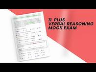 Video thumbnail for 11 Plus Verbal Reasoning Eleven Mock Exam Walkthrough