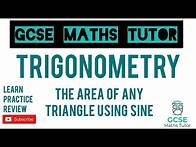Video thumbnail for Area of any Triangle using Sine | Grade 7 Maths Series | GCSE Maths Tutor