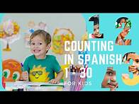 Video thumbnail for Numbers in Spanish| Spanish For Kids| Counting From 1-30 in Spanish| Counting in Spanish