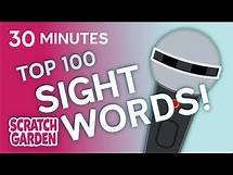 Video thumbnail for Top 100 Sight Words Compilation | Sight Words Practice | Scratch Garden