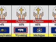 Video thumbnail for U.S States By Christian Population 2025