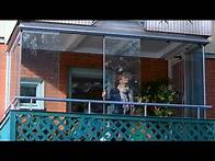 Video thumbnail for balcony glazing system with tempered glass