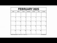 Video thumbnail for Free February 2025 Calendar Printable Templates with Holidays - VL Calendar