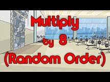 Video thumbnail for Multiply by 8 (Random Order) | Learn Multiplication | Multiply By Music | Jack Hartmann