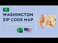 Video thumbnail for Washington Zip Code Map in Excel - Zip Codes List and Population Map