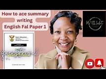 Video thumbnail for how to ace summary writing. English Fal paper 1.