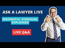 Video thumbnail for Episode 21: What Is Wrongful Dismissal in Canada? | Ask a Lawyer Live