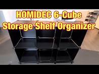 Video thumbnail for HOMIDEC 6-Cube Storage Organizer Shelf Review & How to