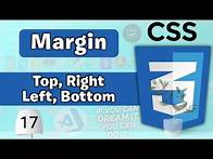 Video thumbnail for How to Provide CSS Margins Explained How to Use Margins in CSS Box Model CSS Tutorial #17