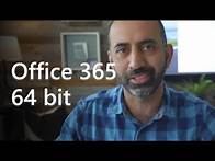 Video thumbnail for Convert to a 64-bit version of Office 365