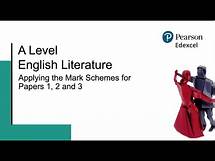 Video thumbnail for A Level English Literature: Applying the Mark Schemes for Papers 1, 2 and 3