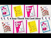 Video thumbnail for 4 Easy & Beautiful DIY Thank You Card for Teachers | DIY card ideas for Beginners | Greeting Card