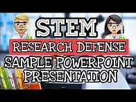 Video thumbnail for Sample Powerpoint Presentation For Research Defense of STEM Students + Explanation