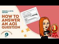 Video thumbnail for Edexcel A Level History | Full AO1 question walkthrough with examples | A Level History Revision