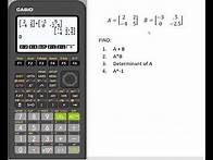 Video thumbnail for Entering and Calculating with Matrices w/Casio fx-9750GIII Graphing Calculator