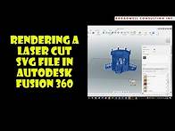 Video thumbnail for Creating a 3d Model of Laser Cut SVG Files in Autodesk Fusion 360 - 3D Rendering with Kerf
