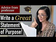 Video thumbnail for How to Write a Statement of Purpose for Grad School Applications
