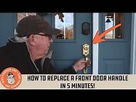 Video thumbnail for How to Replace a Front Door Handle in 5 Minutes!