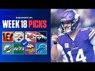 Video thumbnail for NFL Predictions and Best Bets For EVERY Week 18 Game [Vikings at Lions & MORE]