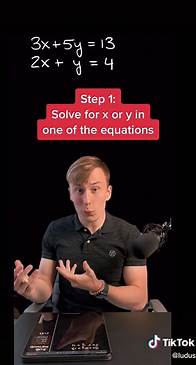 Video thumbnail for Ludus (@ludus) - Substitution Method Tutorial: Algebra Tips & Tricks