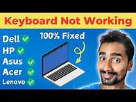 Video thumbnail for Fix Keyboard Not Working in Windows 10/11/7/8 Any Laptop & PC | Keyboard Not Typing Problem