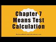 Video thumbnail for Chapter 7 Means Test Calculation Preview, Official Bankruptcy Form 122A-2
