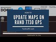 Video thumbnail for TechnoRV Rand McNally 7730 Learning Series: Updating Maps on the Rand McNally Using the Dock Station