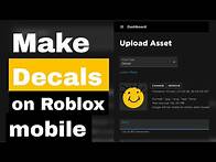 Video thumbnail for How to make decals on roblox - Mobile & iPhone (2023)