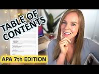 Video thumbnail for How to Create a Table of Contents in Microsoft Word: APA 7th Edition