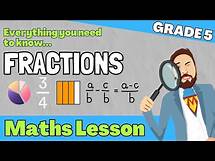 Video thumbnail for Grade 5 Math Lessons | Fractions | The Maths Guy