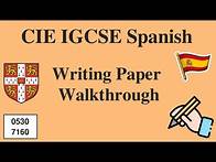 Video thumbnail for IGCSE Spanish Writing Paper Walkthrough